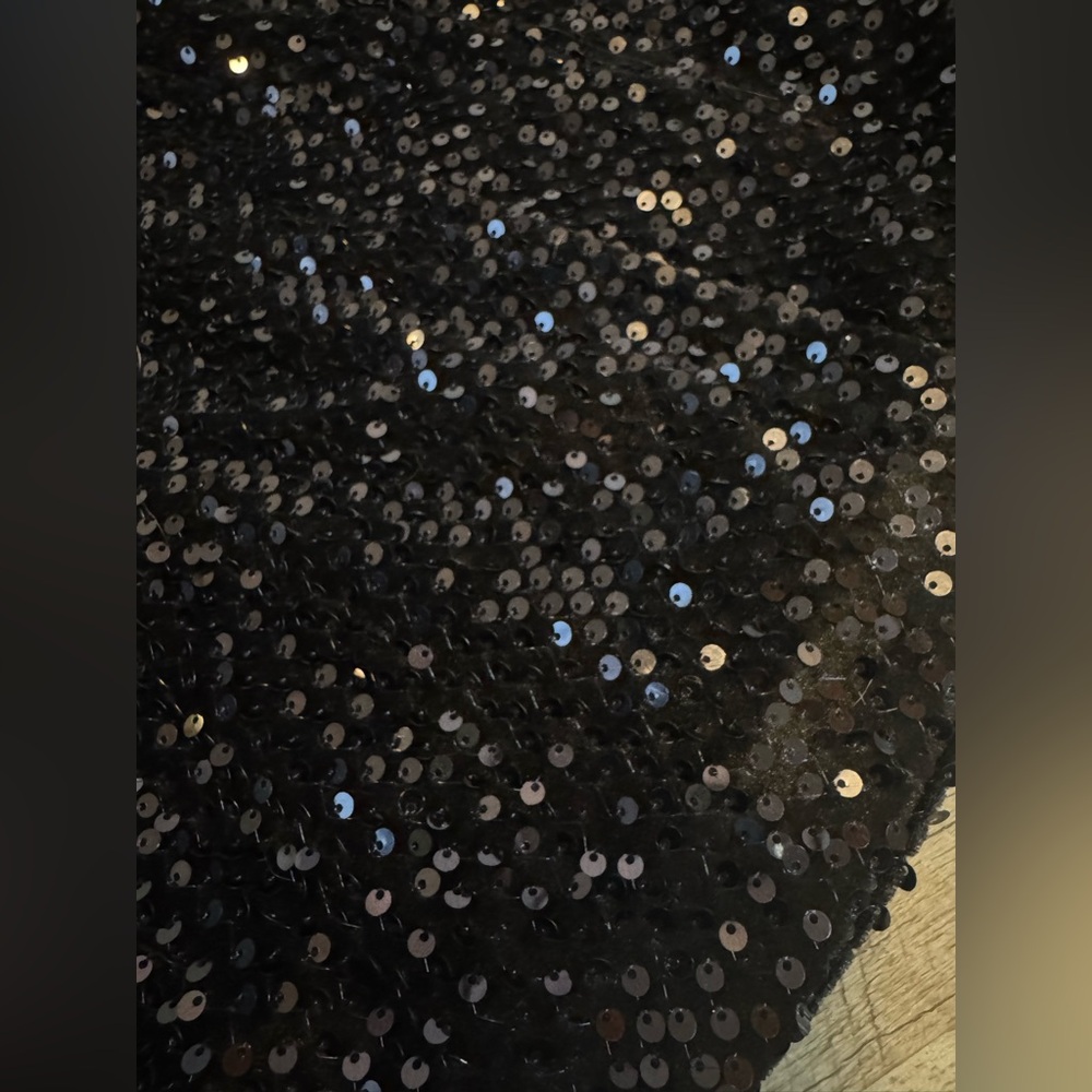 Express Black Sequin Mini Dress, Variable Strap L… - image 9